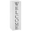 BULANED Umbrella Stand, Patio Parasol Base, Steel, White view 1