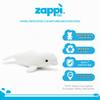 Zappi Co Plush Toy, Beluga Whale, 32 cm, Soft and Cuddly view 2