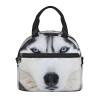 OPSREY Cute Husky Print Insulated Lunch Bag, Reusable Cooler Bag for Work, Picnics, and Travel view 2