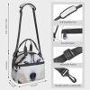 OPSREY Cute Husky Print Insulated Lunch Bag, Reusable Cooler Bag for Work, Picnics, and Travel view 4