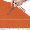 Soft Foam Bath Mat, Anti-Slip, Solid Orange, 350 x 130 cm view 4