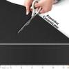 Soft Foam Bath Mat, Non-Slip Bath and Shower Runner, Solid Black, 260 x 130 cm view 4