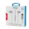 JAYM Type-C In-Ear Headphones with Remote and Microphone, White view 2