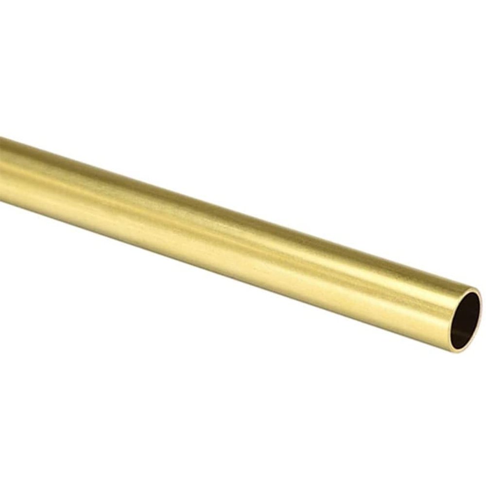 Boxonly Brass Round Tube, 10 mm OD, 2 mm Wall, 100 mm Long