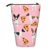 EVANEM Standing Pencil Case, Rat Terrier Dog Print, Telescopic Pop-Up Pencil Holder, One Size view 1