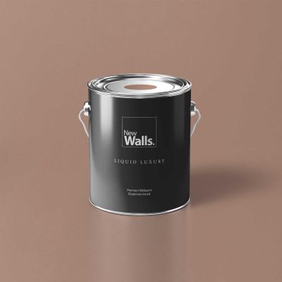 New Walls Premium Brown Nude Interior Emulsion Wall Paint, Liquid Luxury, 5 L