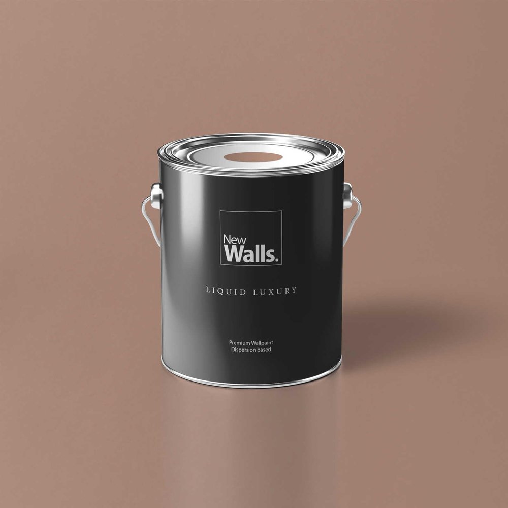 New Walls Premium Brown Nude Interior Emulsion Wall Paint, Liquid Luxury, 5 L