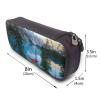 Large-Capacity Leather Pencil Case, Cute Dolphin Protective Eyewear Makeup Bag for Women and Men, Moraine Lake Hammock, One Size, Coin Purse view 3