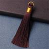 20-Piece 8 cm Colorful Long Tassel Craft Set, Coffee view 1