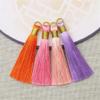 20-Piece 8 cm Colorful Long Tassel Craft Set, Coffee view 4