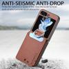Leather Wallet Flip Case for Samsung Galaxy Z Flip 4 with Ring Stand view 3