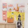 WIGING Pegboard Organizer Set, 40 x 40 cm Wall-Mounted DIY Storage Board with Accessories for Garage, Workshop, Craft Room, or Kitchen (Yellow) view 2