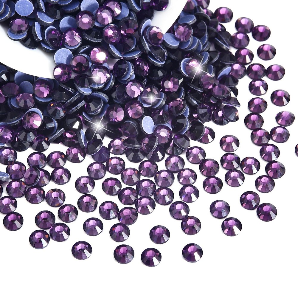 Liliume 1,440-Piece SS20 Hotfix Rhinestones, Purple, 4.8 mm