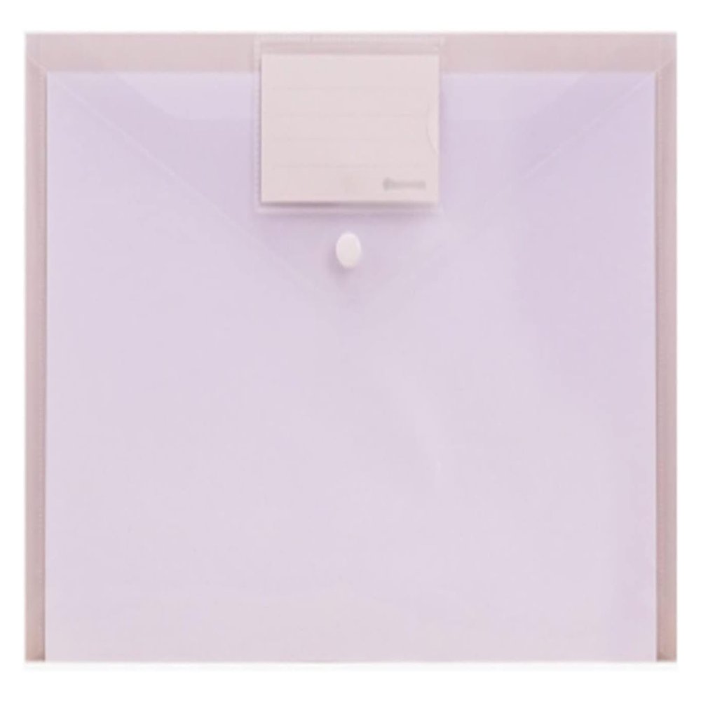 A4 File Folders, 4-Pack, Transparent Jelly Color, Button Closure