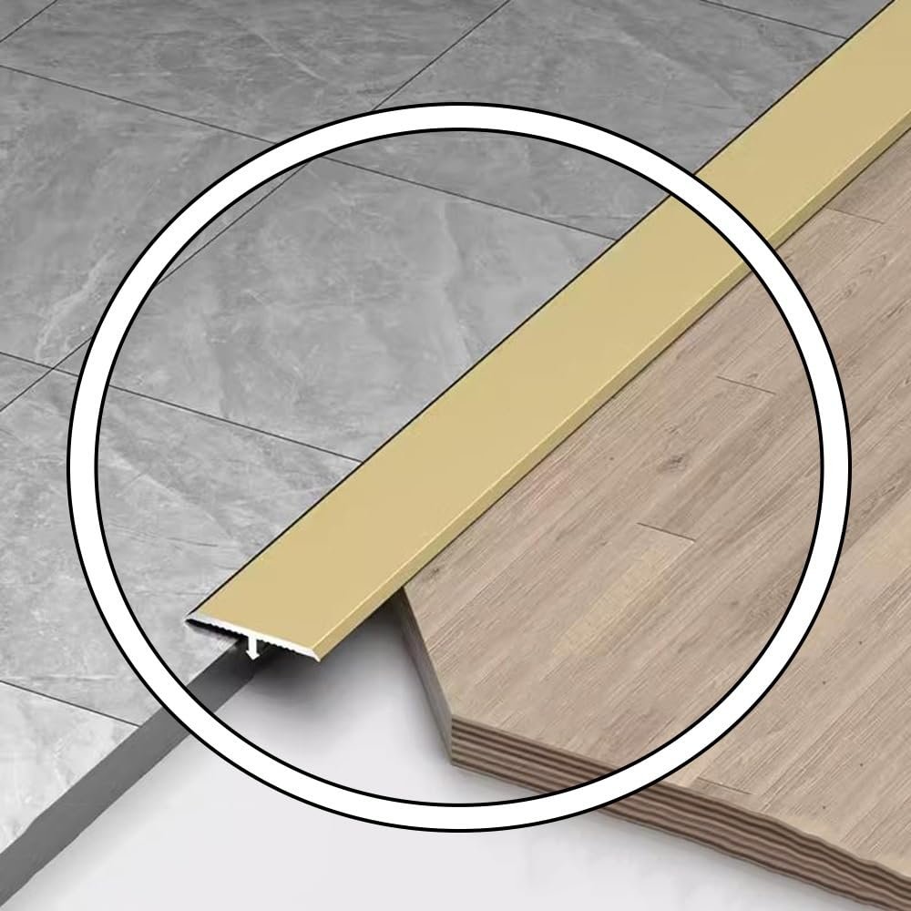 EMENAR 90 cm T-Profile Floor Transition Strip, 22 mm/33 mm Wide, Self-Adhesive, for Floors and Doors (Turquoise, W-22MM)