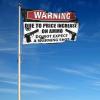 Funny Room Decoration Ammunition Price Increase Warning Flag for Boys, Porch Sign (30 x 45 cm) view 4