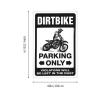 Large Dirt Bike Parking Lot Tapestry, Aesthetic Man Cave Rules Decor (100 x 150 cm) view 4