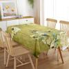 Mateju World Map Pattern Washable Rectangular Tablecloth, 150 x 260 cm, Light Green view 2