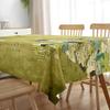 Mateju World Map Pattern Washable Rectangular Tablecloth, 150 x 260 cm, Light Green view 3