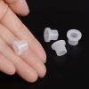 QUARKZMAN 4-Piece Flanged Sleeve Bearings, 8.1 mm Bore, 10 mm OD, 10 mm Length, Nylon Bushings for Shafts, White view 4