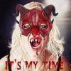 Halloween Demon Devil Mask - Red Ram Horn Half-Face Mask view 3