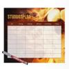 Friendly Fox Magnetic Soccer Schedule, Reusable DIN A4 Weekly Planner with Marker view 1