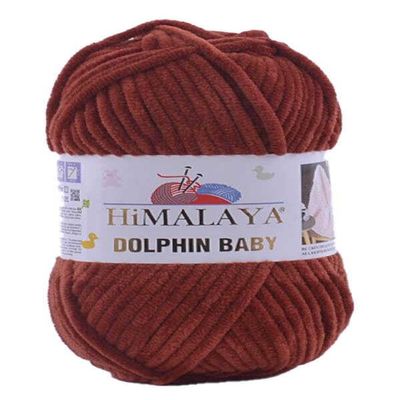 1 Skein Himalaya Dolphin Baby Yarn, 100 g, 120 m, Super Bulky, Velvet Yarn, Color 80370