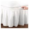 Elastic Embroidered Bed Skirt, 37 cm Drop, Queen Size, Color B view 4