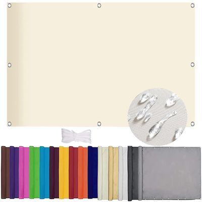 Sun Shade Sail Balcony 1.8 x 5 m, Warm White