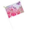 Pink Roses and Butterflies Mini Garden Flags, 21 x 14 cm view 2