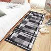 Non-Slip Washable Hallway Runner Rug, 80 x 350 cm, Gray/Black/White view 3