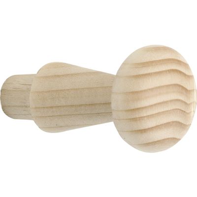 ALLES IM GRIFF Horus Wooden Coat Hook, Raw Spruce