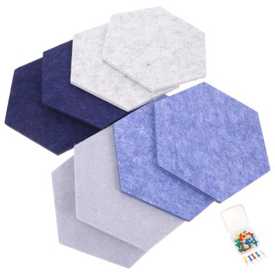 Self-Adhesive Hexagonal Felt Boards, 8-Pack