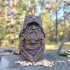 Qcwwy Odin Resin Viking Statue with Thunder Hammer view 4