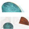 FIONEL Library Bookends, Simple Modern Copper-Colored Marble Bookends view 3