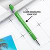 FolHaoth Custom Ballpoint Pens with Stylus, Engraved Name or Logo, 48-Pack, Black Ink view 2