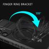 HAZARA Shockproof Phone Case for Samsung Galaxy S23 Plus, with Metal Ring Stand, Magnetic, for Wireless Charging, Blue1 view 3