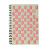 Exacompta Europa Splash EU1505Z Notebooks, Spiral-Bound, Bright Covers, 160 Ruled Pages, A5, Microperforated Pages, 3-Pack, Pink/Green Covers view 1