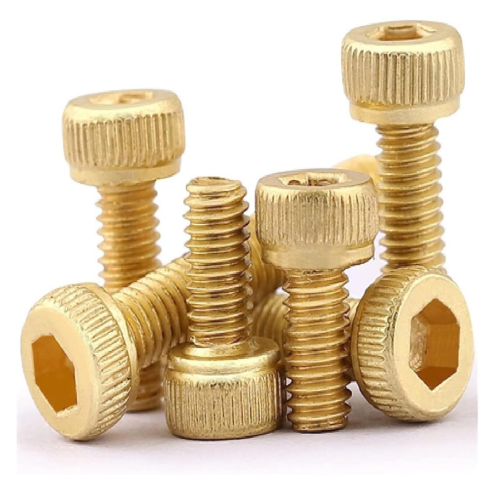 Brass Hex Socket Screws, M2.5 × 5 mm, 120 Pieces