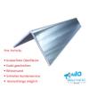 Aluminum Angle, 1.5 mm Thick, 1000 mm Long, 60 x 60 mm Inner Leg Dimensions view 2