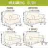 Stretch Ruffled Sofa Cover with Skirt, 1 Piece, Washable, for 1-, 2-, and 3-Seater Sofas view 3