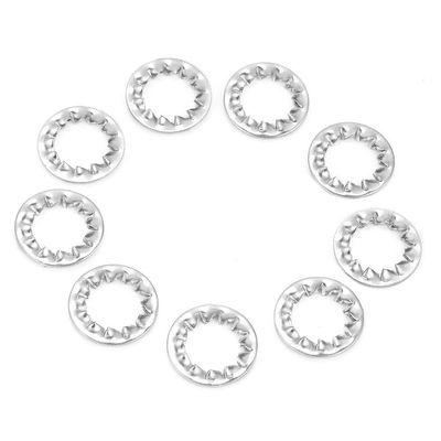 Stainless Steel External-Tooth Lock Washers, M12 (20 pcs)