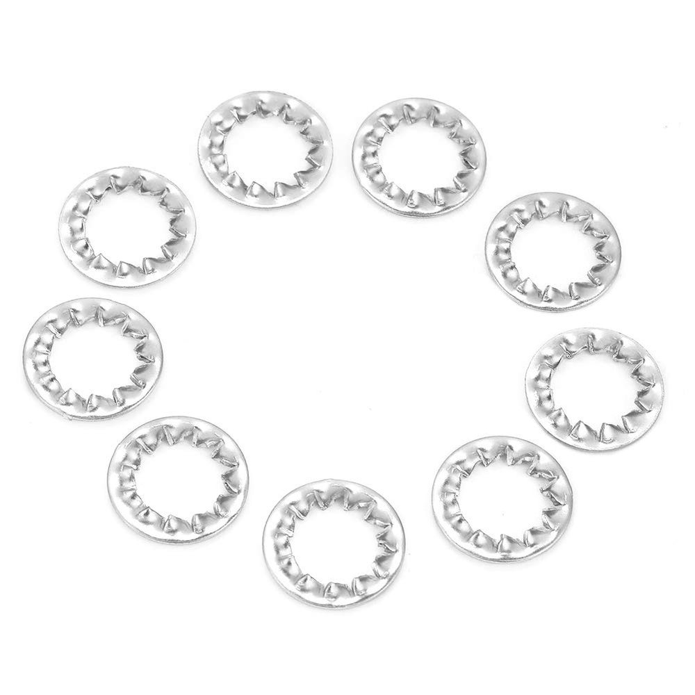 Stainless Steel External-Tooth Lock Washers, M12 (20 pcs)