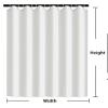 KEPPD Luxuriser Marble Shower Curtain, Waterproof, Modern, Thick Polyester, 110 x 220 cm view 2