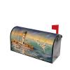 Magnetic Mailbox Cover with Ocean and Boat Scene view 3