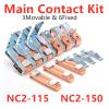 HEXEH Main Contact Kit for NC2-150, NC2-115, CJX2-F150, and CJX2-F115 Contactors, with Moving and Fixed Contacts (Color: NC2-150, Grade B) view 2