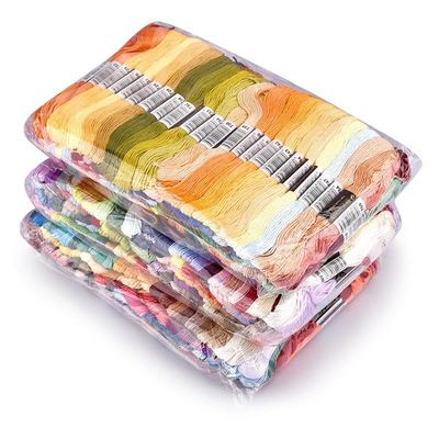 Cotton Cross-Stitch Embroidery Floss, 24/50/100/150/200/250/447 Pieces, 8 m per Strand, Color 447, No Repeats