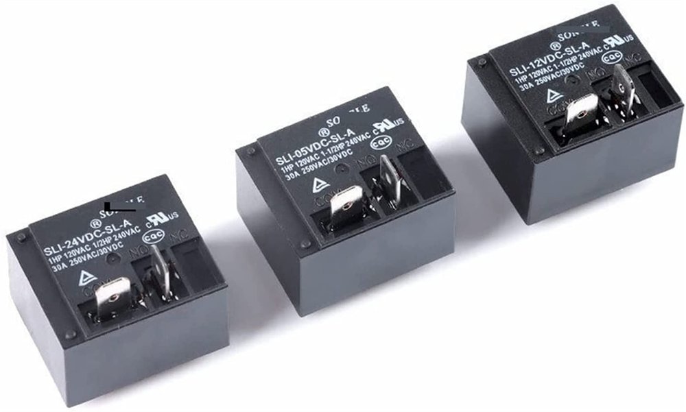 FIDEMM 1-Piece Power Relay, SLI-05VDC-SL-A / SLI-12VDC-SL-A / SLI-24VDC-SL-A, 5 V / 12 V / 24 V, 30 A, HF2160, 4-Pin