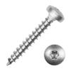 A2 Stainless Steel Chipboard Screws 3.5 x 20 mm, Round Head, Reinforced Head, 100-Pack view 1