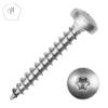 A2 Stainless Steel Chipboard Screws 3.5 x 20 mm, Round Head, Reinforced Head, 100-Pack view 3